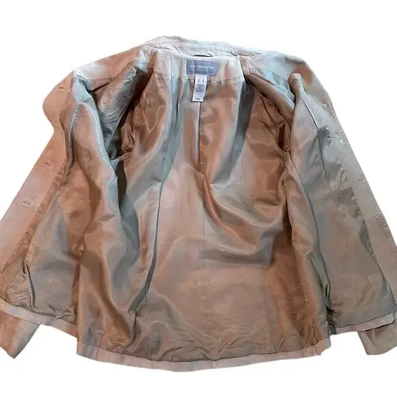Vintage Liz Claiborne Beige/Tan Suede Blazer / Jacket, Pockets, Size XL - Picture 6 of 14